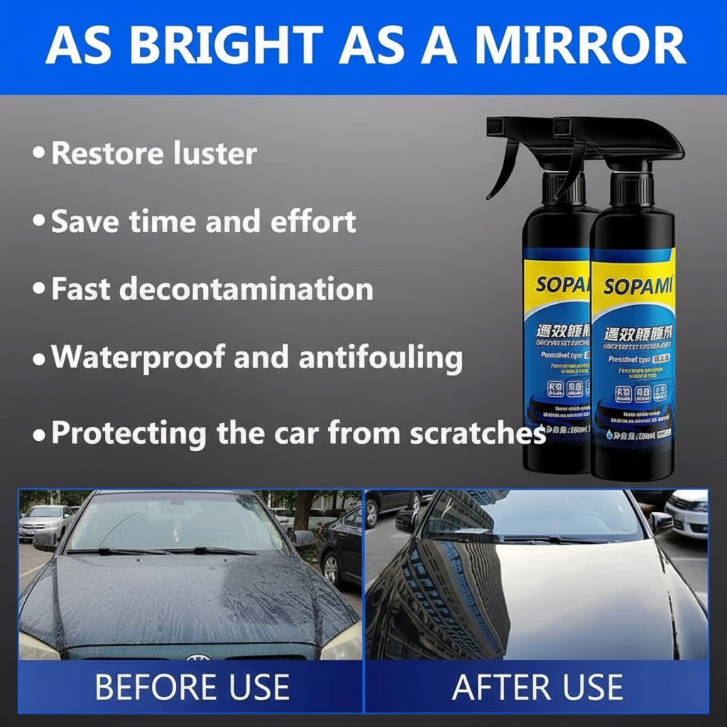 (Buy 1 Get 1 Free) Sopami Car Coating Spray – Ultimate Protection & Shine ✨